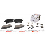 Колодки гальмівні (передні) Renault Kangoo 1.5dCi 08- (з комплектом планок опори прижимних) 