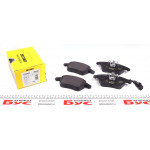 Колодки гальмівні (передні) VW Caddy 03- (Teves) Q+ (ушки вниз) (з датчиком) 