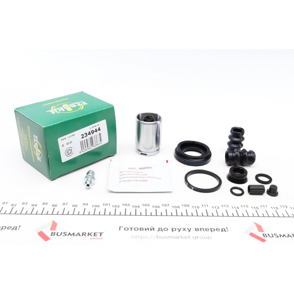 Ремкомплект супорта (заднього) Renault Megane 01- (d=34mm) (Lucas/TRW) (+1 поршень з механізмом)