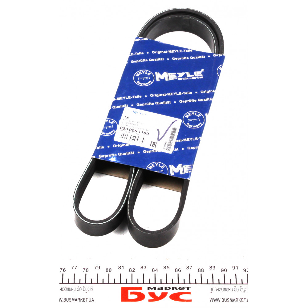 Ремінь генератора Man EL 202/222 93-97 (6PK1180)
