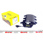 Колодки гальмівні (передні) VW Caddy 03- (Teves) Q+ (ушки вниз) (з датчиком) 