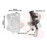 Радіатор масляний АКПП BMW 3 (E90)/5 (F10)/7 (F01-F04)/X5 (E70)/X6 (E71) 07-14 (теплообмінник) M57/N47/N57 