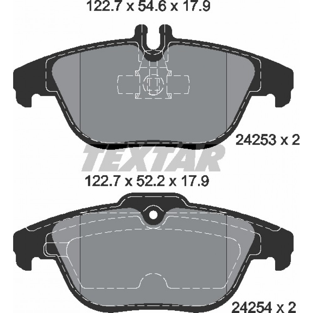 Колодки гальмівні (задні) MB C-class (W204/C204)/E-class (C207/A207) 1.6-5.5 07- (Teves) Q+
