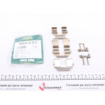 Планка супорта (заднього) прижимна (к-кт) VW T4 90-03 (Lucas) (з датчиком витрати колодок) 