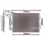 Радіатор кондиціонера Renault Clio 1.2-2.0 01- 