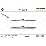 Щітки склоочисника (500/500mm) BMW/Citroen/Fiat/Ford/Honda/Hyundai/Kia/Mazda/MB/Peugeot/Renault 