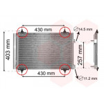 Радіатор кондиціонера Citroen Berlingo 1.6HDI 05- 