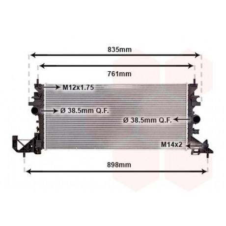 Радіатор кондиціонера Opel Insigna K 1.0/1.4/1.6Turbo/CDTi 15-