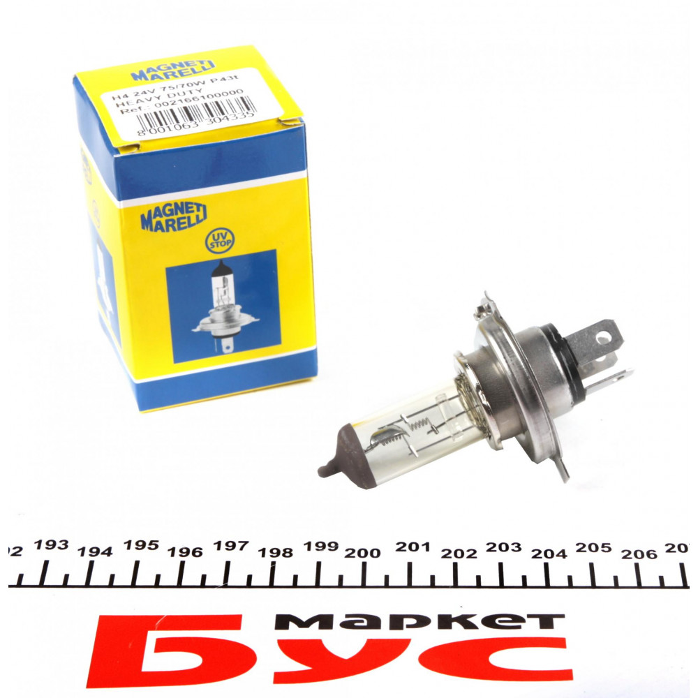 Автолампа H4 24V 75/70W P43t Heavy Duty