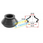 Пильник опори кульової рульового наконечника (універсальний) (34х20x25) 