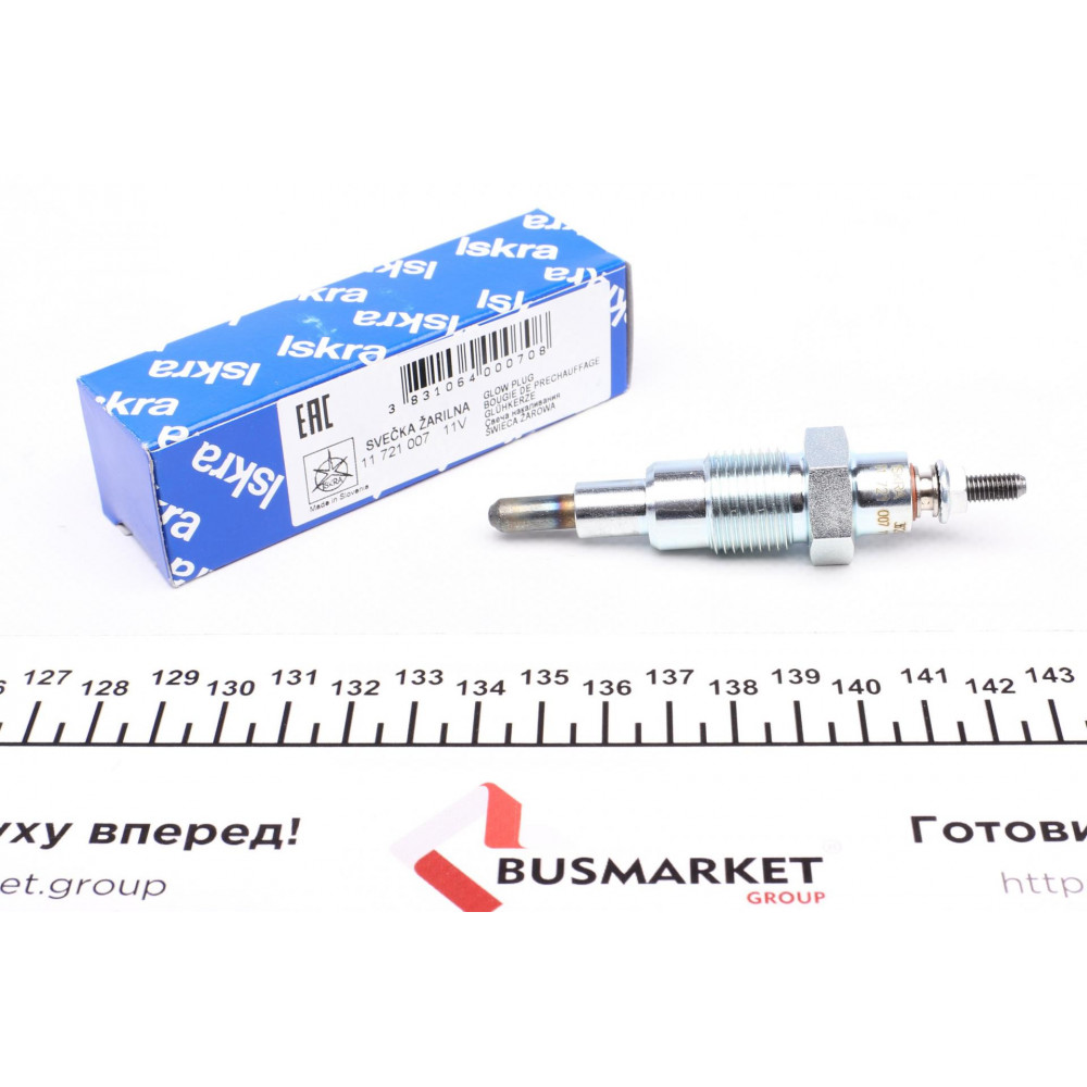 Свічка розжарювання MB OM615-617 (11V) (M18x1.5/10s) (з пальчиком)