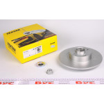 Диск гальмівний (задній) Renault Scenic II 03- (270х10) (+ABS) (з підшипником) PRO 