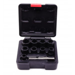 Набір головок для викручування скруглених болтів і гайок (з гвинтовою канавкою) (10шт) 