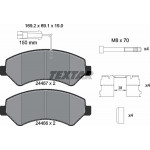 Колодки гальмівні (передні) Citroen Jumper/Fiat Ducato/Peugeot Boxer 2.0-3.0HDi 06- R16(+датчик) Q+ 