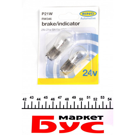 Автолампа P21W 24V 21W BA15d (SBC) Standard (блістер/2шт.)