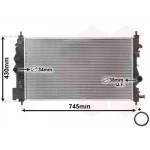 Радіатор охолодження Opel Astra J/Zafira 1.7/2.0 CDTI 09- 