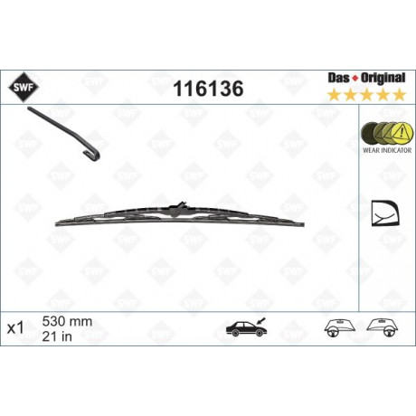 Щітка склоочисника (530mm) Audi A4/VW Passat 94-05