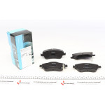 Колодки гальмівні (передні) Toyota Auris/Corolla 06- (Bosch) 