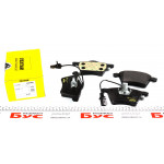 Колодки гальмівні (передні) VW T4 90-00 R16 (Teves) Q+ (з датчиками) (156.5x78.5x18.6) 