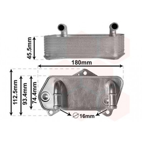 Радіатор масляний VW Caddy III/IV/Passat 05-14/Skoda Octavia 1.2-2.0/1.6-2.0 TDI 04-13