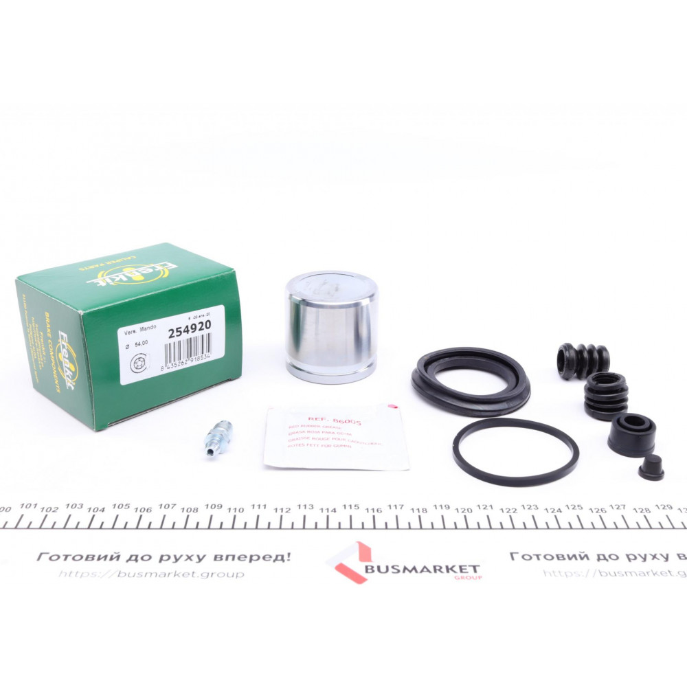 Ремкомплект супорта (переднього) Hyundai Accent 00-05 (d=54mm) (+поршень) (Mando)
