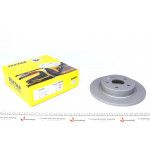 Диск гальмівний (задній) Opel Astra H/J 06- (268x12) PRO 