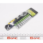 Тріскачка 72-зубна (1/4") + насадки 12-гранні (4-13мм) 