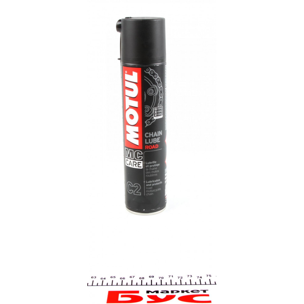 Змазка для ланцюгів мотоциклів (пофарбована/липка) C2 Chain Lube Road (400ml) (102981)