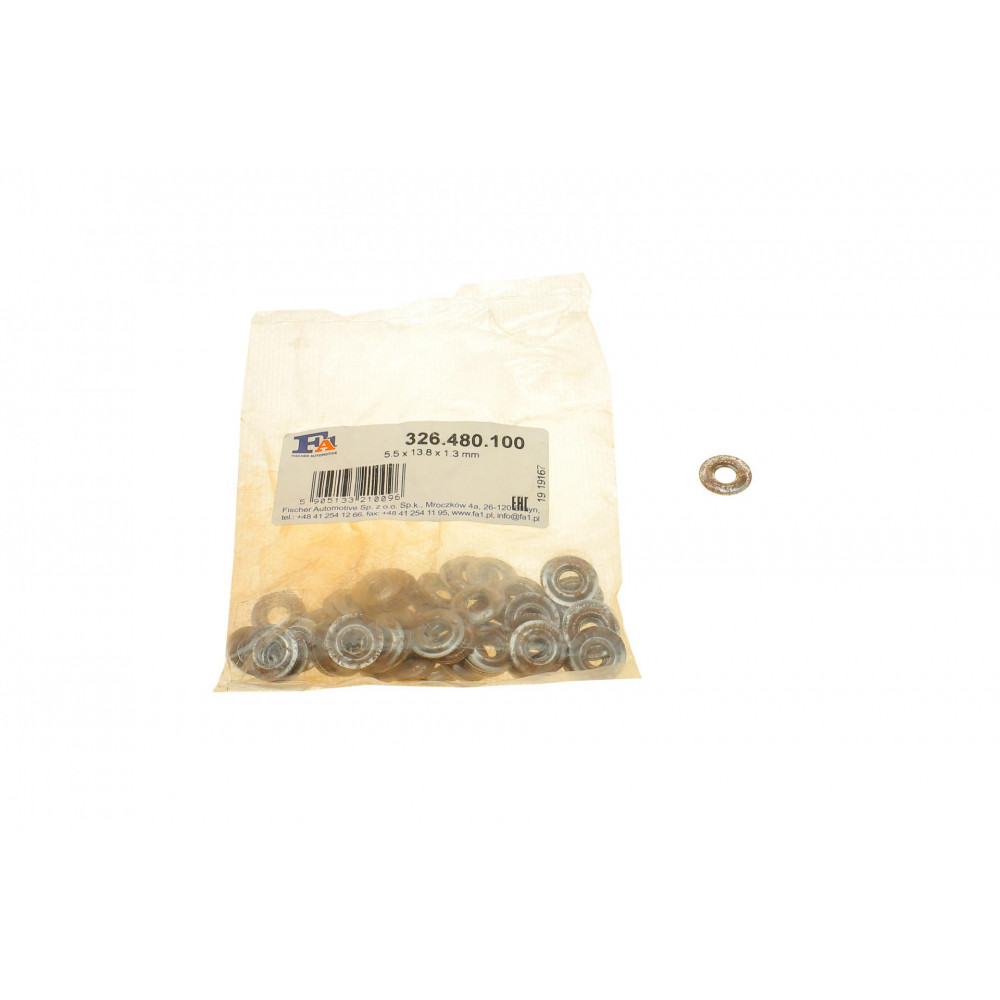 Шайба під форсунку Peugeot Partner/1.5D-2.5D 94-07 (5.5x13.8x1.3) (к-кт 100шт)(пошкоджене корозією)