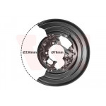 Захист диска гальмівного (заднього) (R) MB Sprinter 906 416-518CDI 06-18/VW Crafter 06-16 