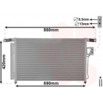 Радіатор кондиціонера (з осушувачем) Hyundai Santa Fe II 2.2 CDRi/2.7 06-12 