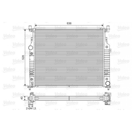 Радіатор охолодження MB ML (W164) 3.0CDI 05-/5.5i 07-