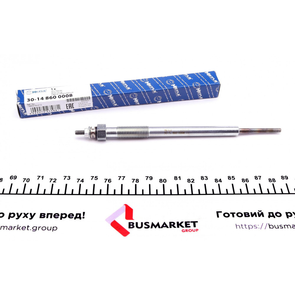 Свічка розжарювання Toyota Land Cruiser 3.0 D 00- (M10x1,25) 11V