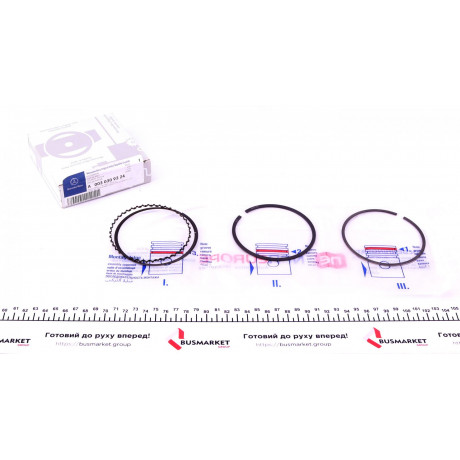 Кольца поршньові Mercedes (OM111) (89.90mm/STD) (на 1 поршень) (NPR всередині)
