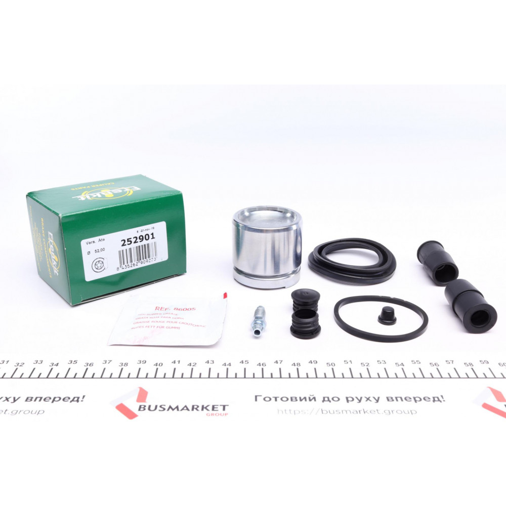 Ремкомплект супорта (переднього) Daewoo Lanos/Nexia 95- (d=52mm)(+ поршень) (Ate)