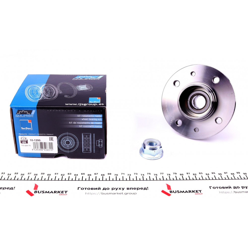 Підшипник маточини (задньої) Renault Megane I/Scenic I 96-03 (+ABS) 4 отв.(к-кт)
