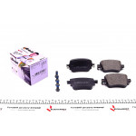 Колодки гальмівні (задні) VW Caddy IV 15-/Skoda Octavia 12- (Lucas) 