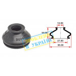 Пильник опори кульової рульового наконечника (13x27) 