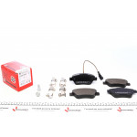 Колодки гальмівні (передні) Fiat Doblo/Citroen Nemo/Peugeot Bipper 08- (Bosch)(з датчиком)(з аксес) 