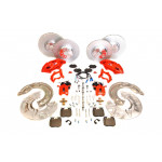 Комплект гальмівний BMW 5 (G30 G32 G11 G14) (M-Performance) (червоний) 