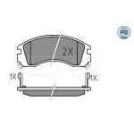 Колодки гальмівні (передні) Mitsubishi Outlander/Lancer/Pajero 90- 