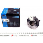 Підшипник маточини (задньої) Opel Combo 1.7CDTI/DI 01- (+ABS) 5 отв. (к-кт) 