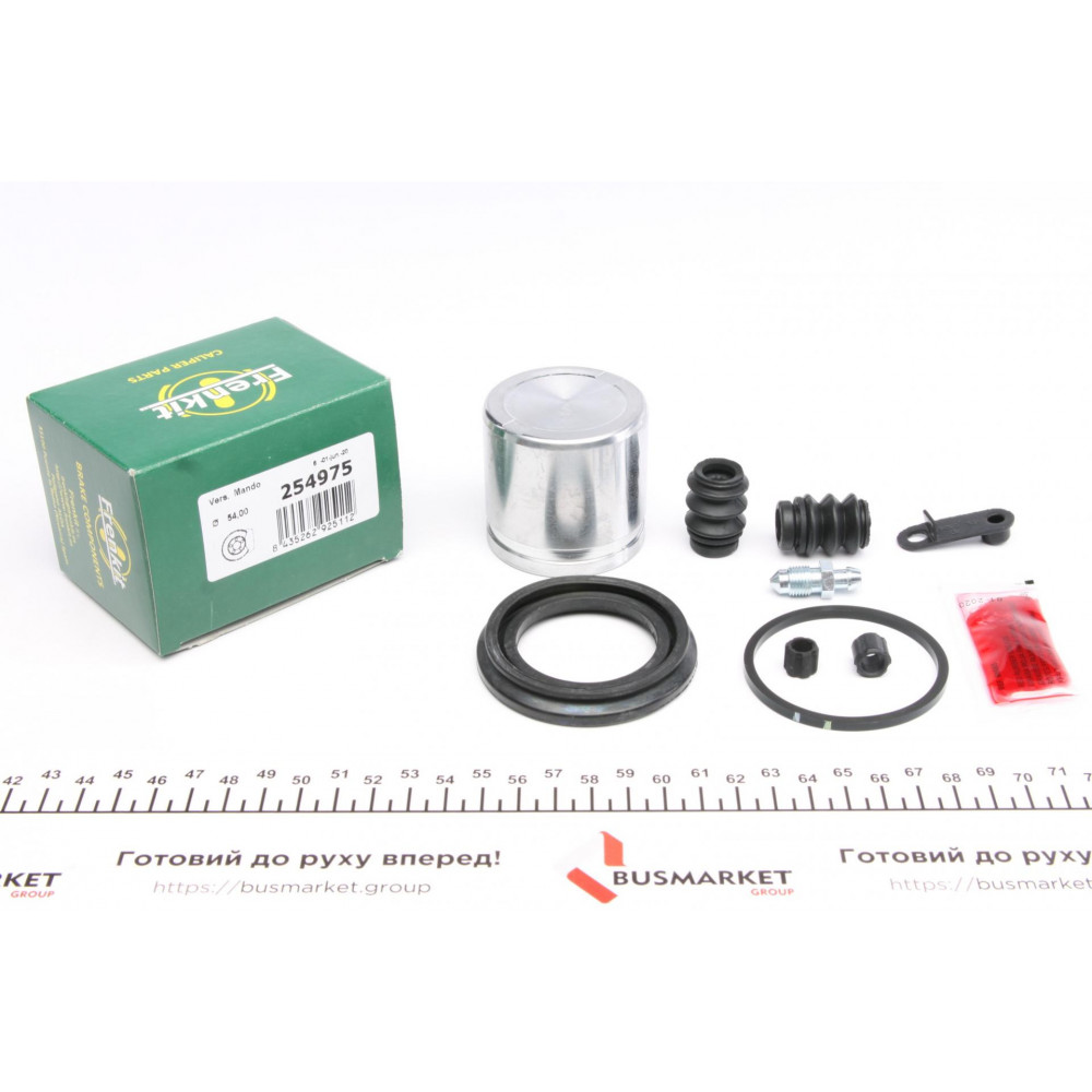 Ремкомплект супорта (переднього) Hyundai Elantra/Kia Rio III 00-- (d=54mm) (+поршень) (Mando)