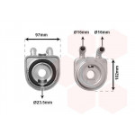 Радіатор масляний Citroen Berlingo/Peugeot Partner 1.9 D 98- (теплообмінник) 