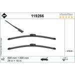 Щітки склоочисника (600/400mm) Dacia Logan/Sandero 21- 