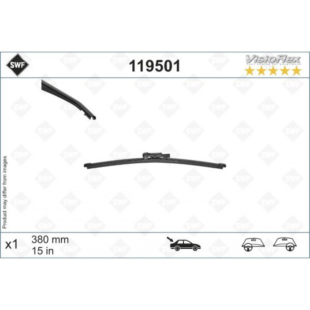 Щітка склоочисника (задня) (380mm) Land Rover Range Rover 13-