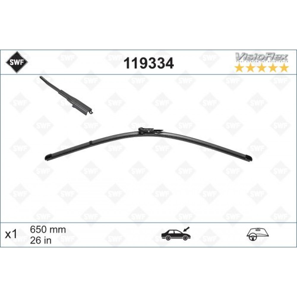 Щітки склоочисника (650мм) Toyota Aygo/Peugeot 108 14-