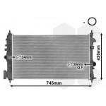 Радіатор охолодження Opel Insignia A 2.0 CDTI 08- 