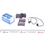 Колодки гальмівні (задні) VW Touareg 02-10 (Brembo) 