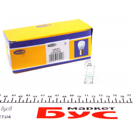 Автолампа W21W 12V 21W W3x16d (без цоколя, велика)
